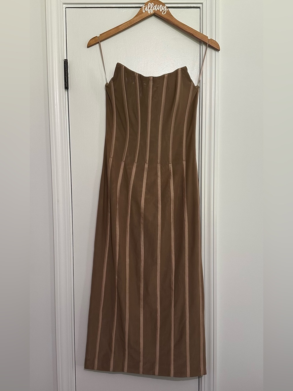 MISHA Collection Zoe Peak Neck Cocktail Dress
